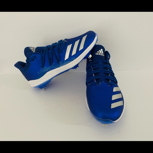 ADIDAS AFTERBURNER 6 SPEED BLUE BASEBALL CLEATS G27656 MEN'S Size 7 Blue - Picture 4 of 5